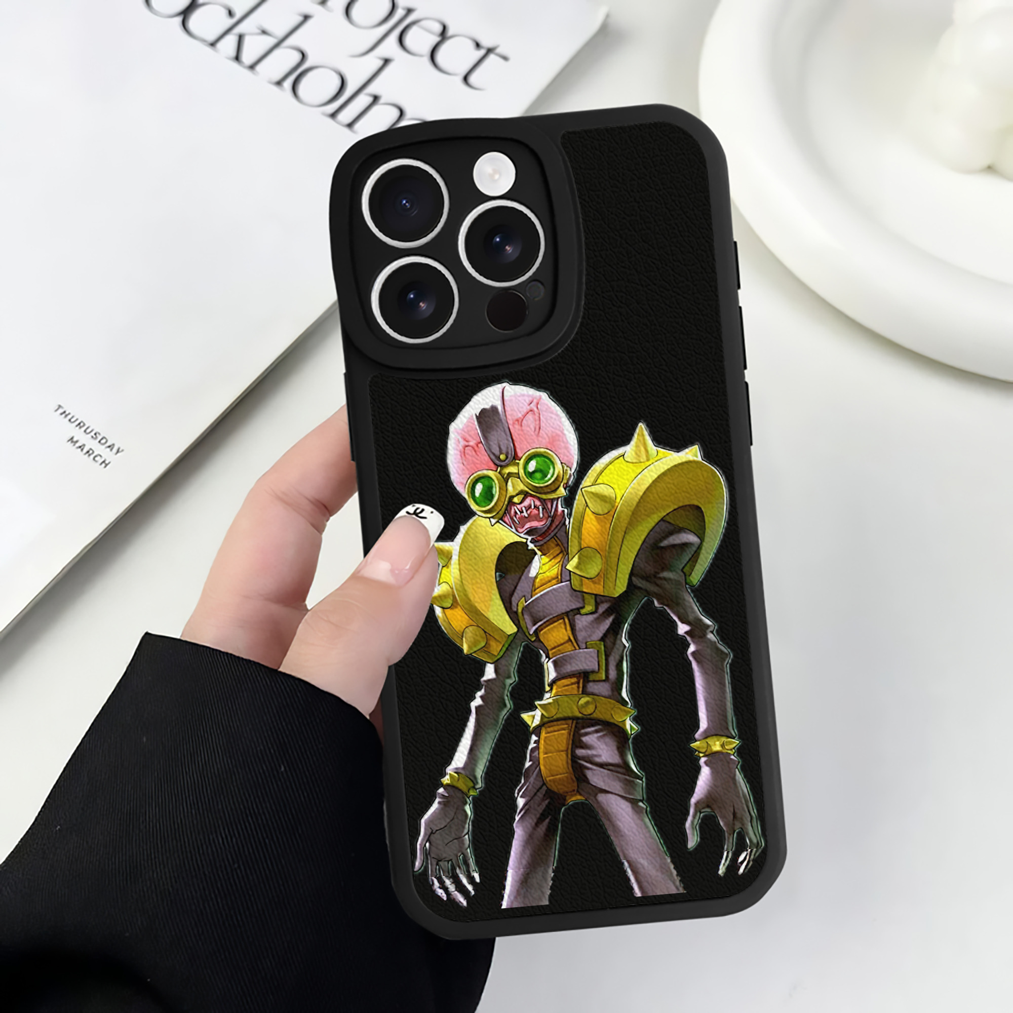 遊☆戯☆王 Yu-Gi-Oh! 【iPhone 16シリーズ対応】シリコンスマホケース（レザー調） 材質：シリコン